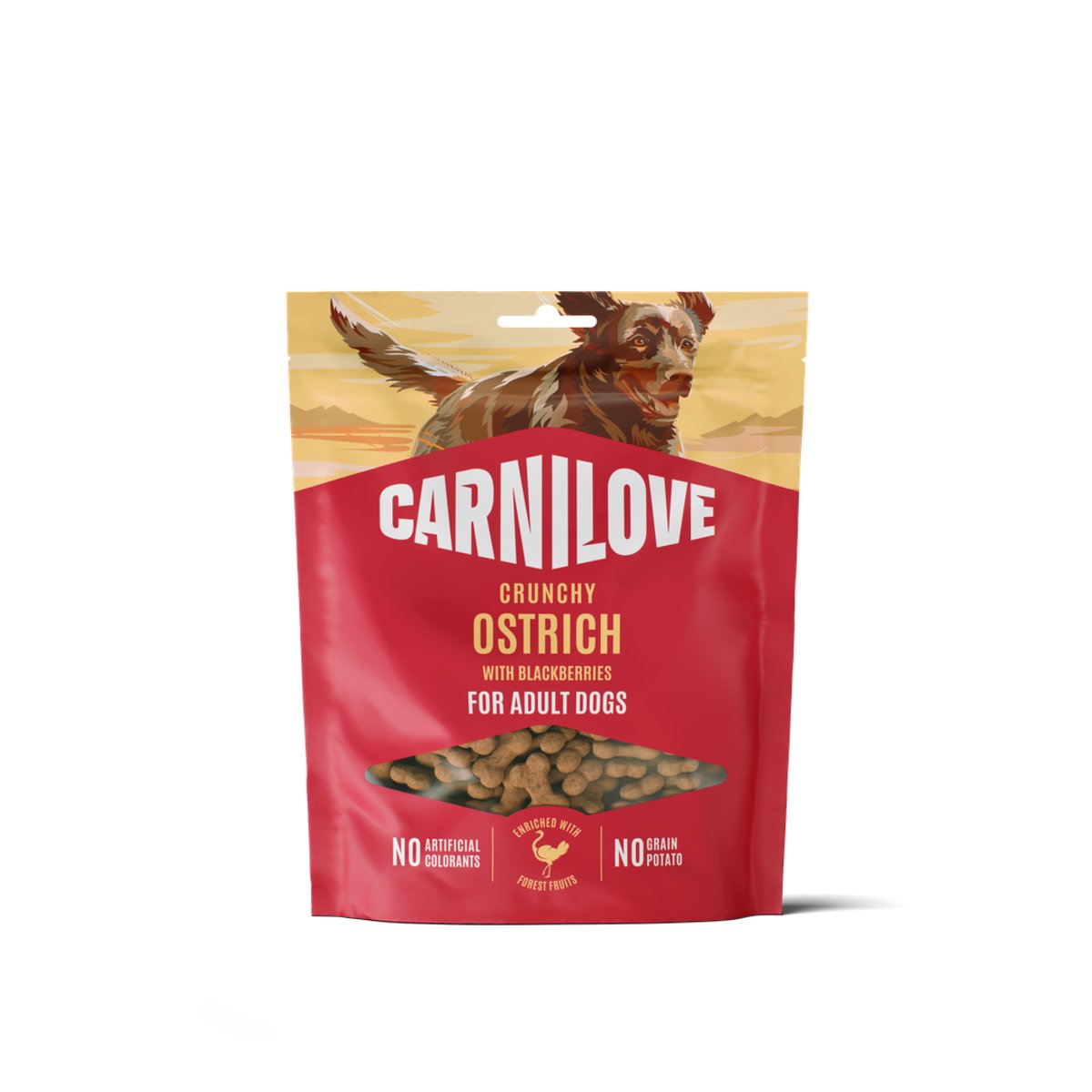 Carnilove Ostrich with Blackberries Crunchy Snack for Dogs 200g