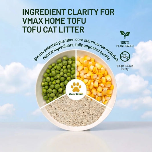 Vmax Home Tofu Cat Litter 2.5kg - 7L - Oud Wood Scent