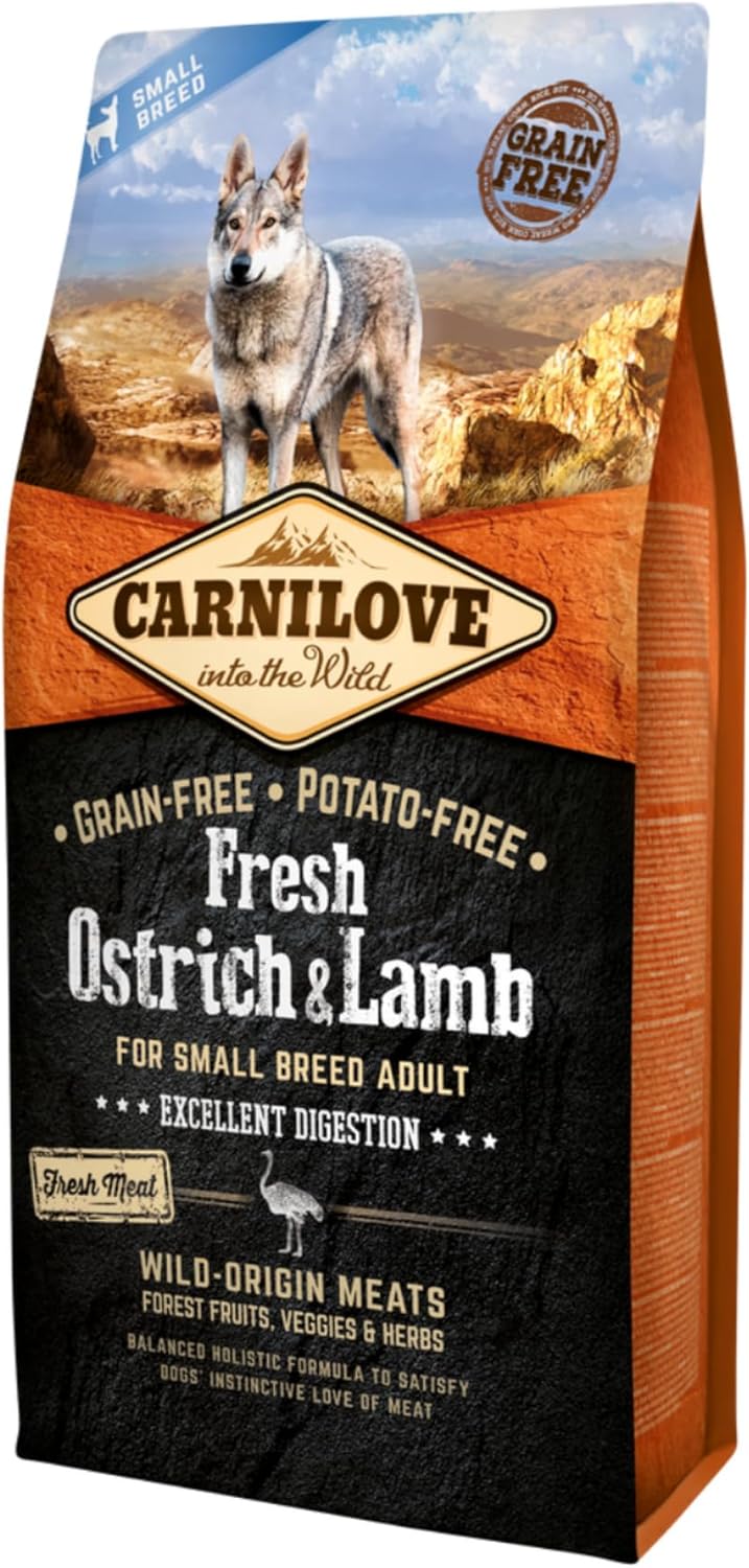 Carnilove Fresh Ostrich & Lamb for Small Breed Adult Dogs 1.5kg