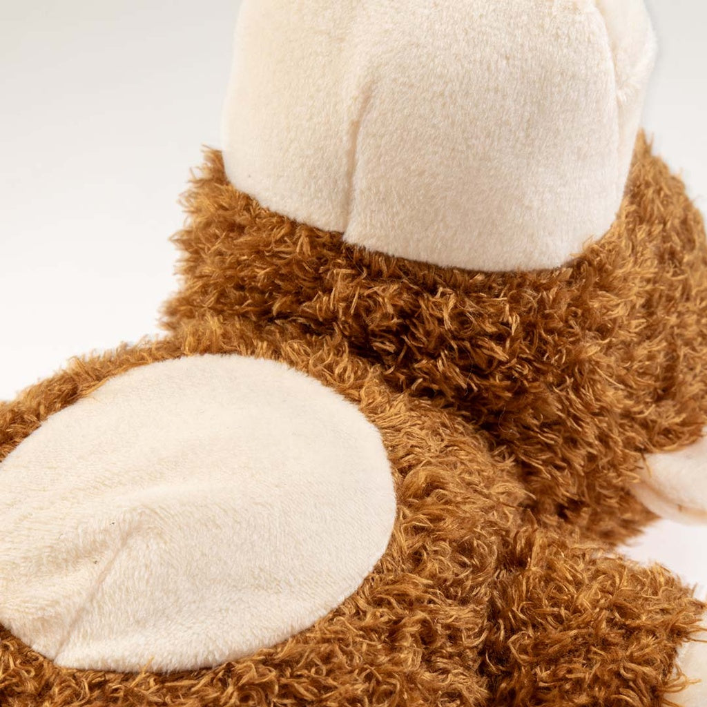 Duvo+ Plush Wildlife Monkey Crackle Dog Toy 22x13x26cm - Brown