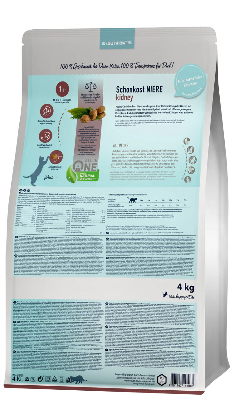 Happy Cat Care Kidney Diet - 4 Kg Cat Dry Food