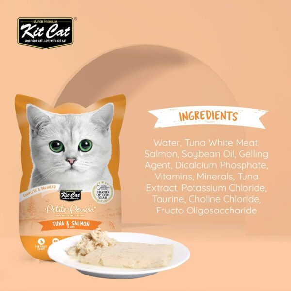 Kit Cat Petite Pouch 70g – Tuna & Salmon