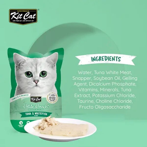 Kit Cat Petite Pouch 70g – Tuna & Whitefish