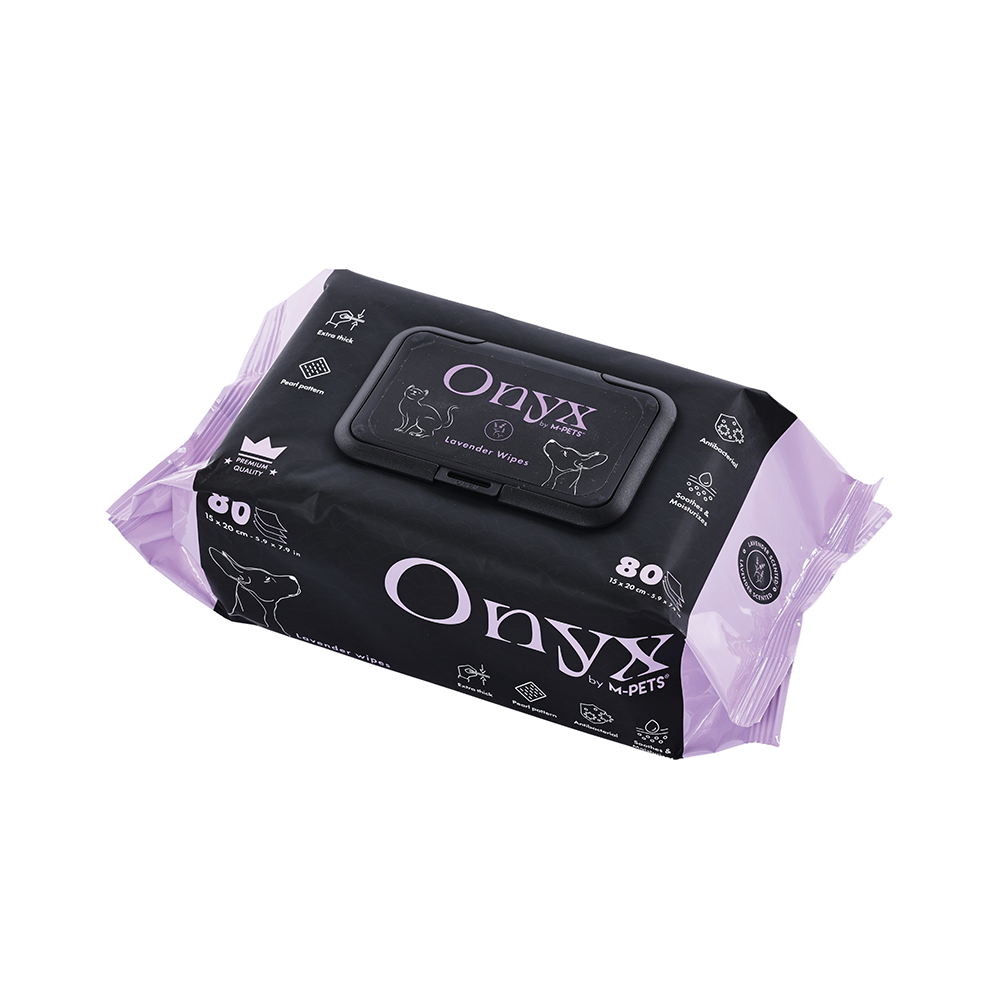 M-PETS Onyx Pet Wipes Lavender Scented 80pcs