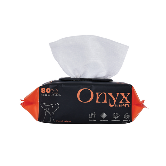 M-PETS Onyx Pet Wipes Peach Scented 80pcs