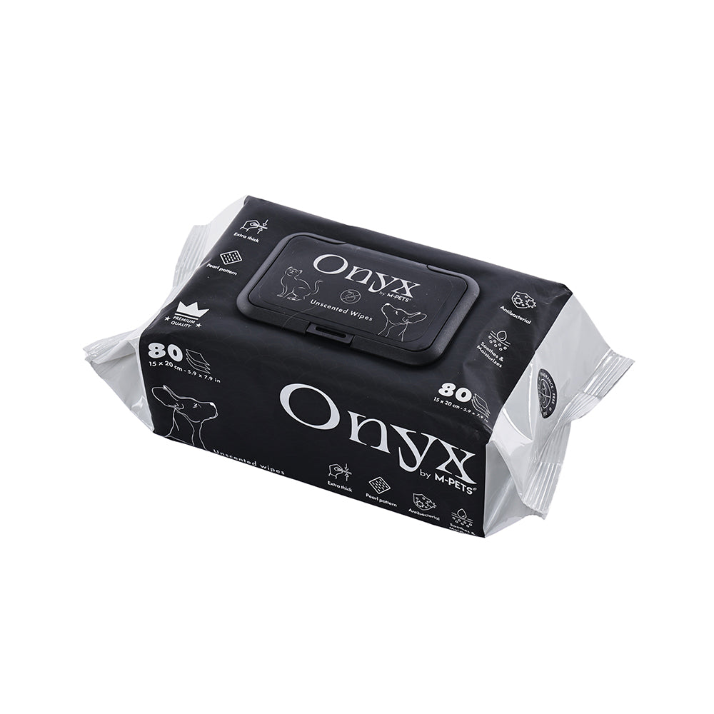 M-PETS Onyx Pet Wipes Unscented 80pcs