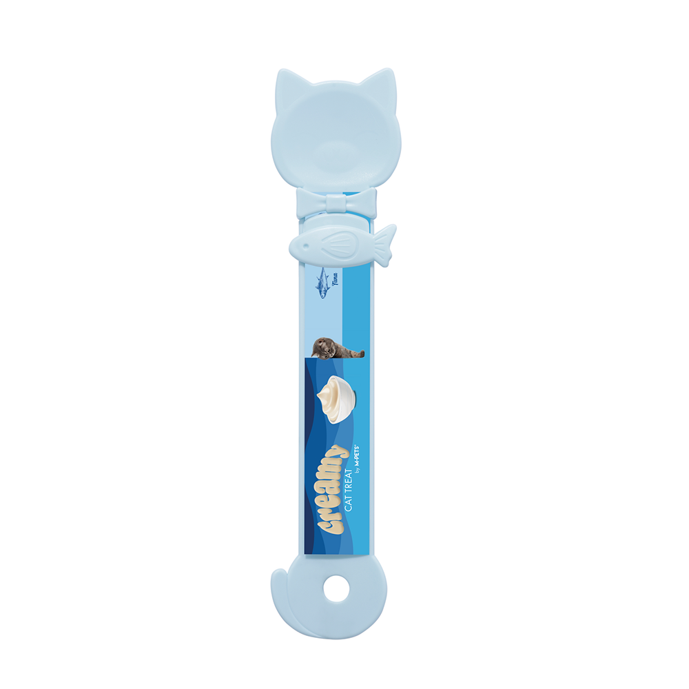 M-PETS Creamy Cat Spoon Baby Blue