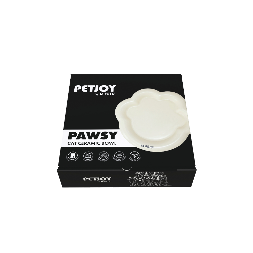 M-PETS Petjoy Pawsy Ceramic Bowl