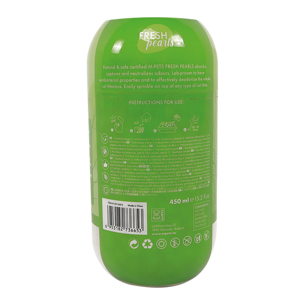 M-PETS Fresh Pearls Natural Cat Litter Deodorizer Grass 450ml