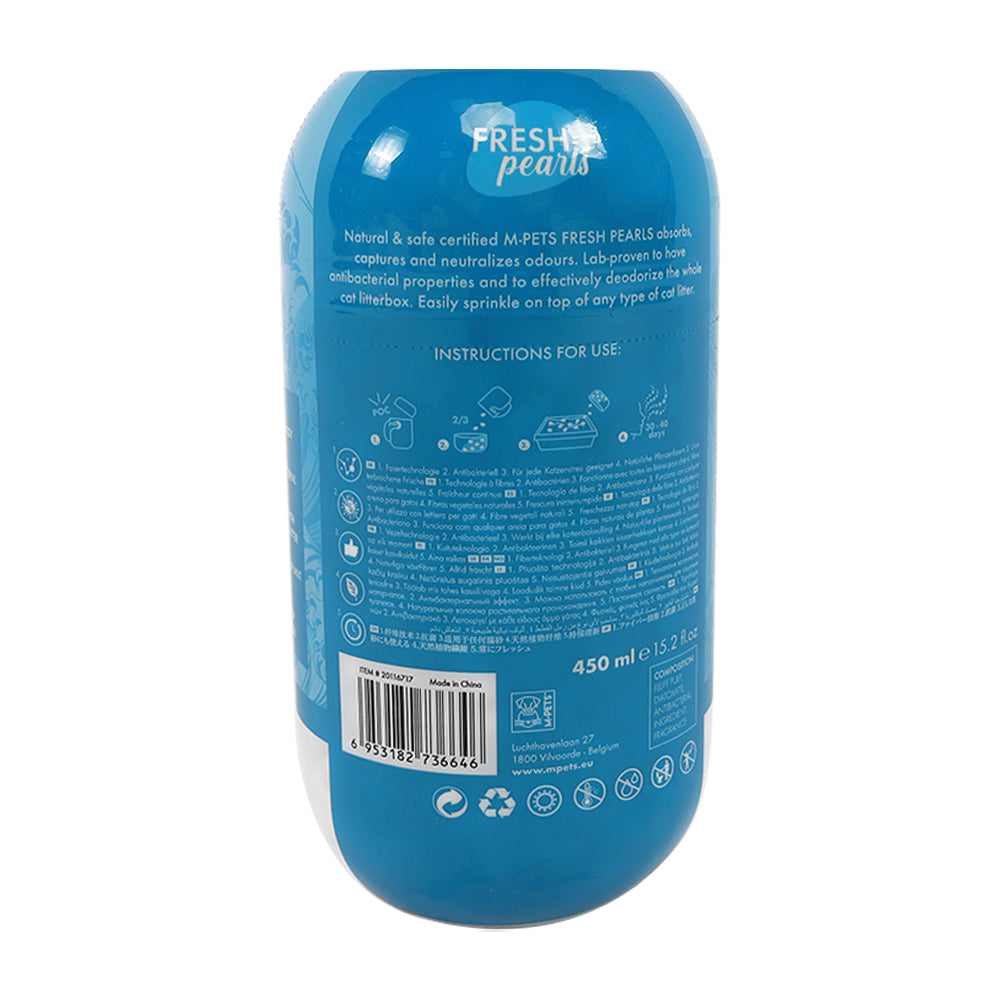 M-PETS Fresh Pearls Natural Cat Litter Deodorizer Ocean 450ml