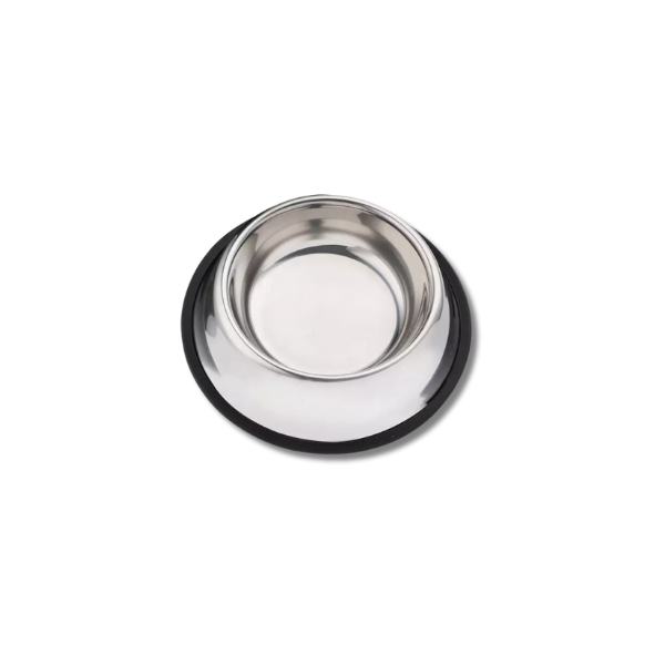 Pet Feeding Anti Slip Steel Bowl (18, 22 and 34Cm)