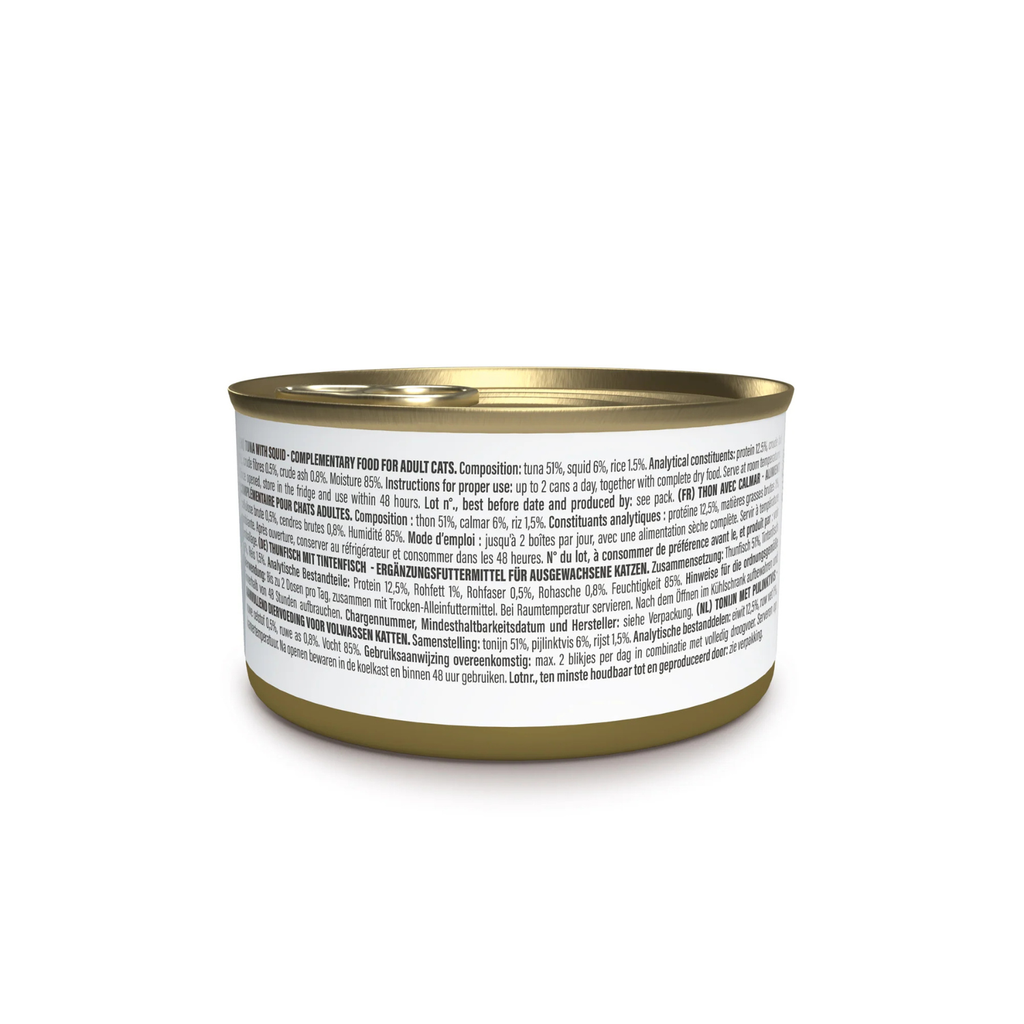 Schesir Complements Cat Wet Food in Jelly Can- Tuna With Squid 70g