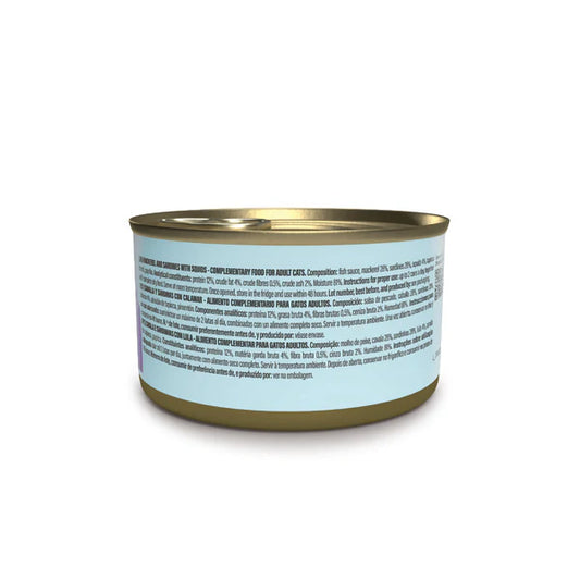 Schesir Grill Wholefood Cat Can Mackerel And Sardines With Squid 70g