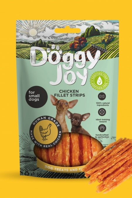 Doggy Joy Chicken Fillet Strips Dog Treats 55g