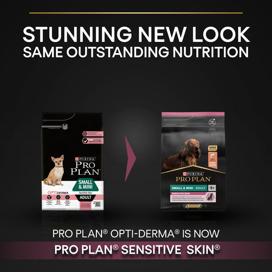 Purina Pro Plan Sensitive Skin Small and Mini Adult, Dry Dog food with Salmon, 3 kg