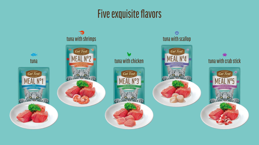 Cat Fest Meal No 2 Cat Food in Jelly-Tuna With Shrimp 50g