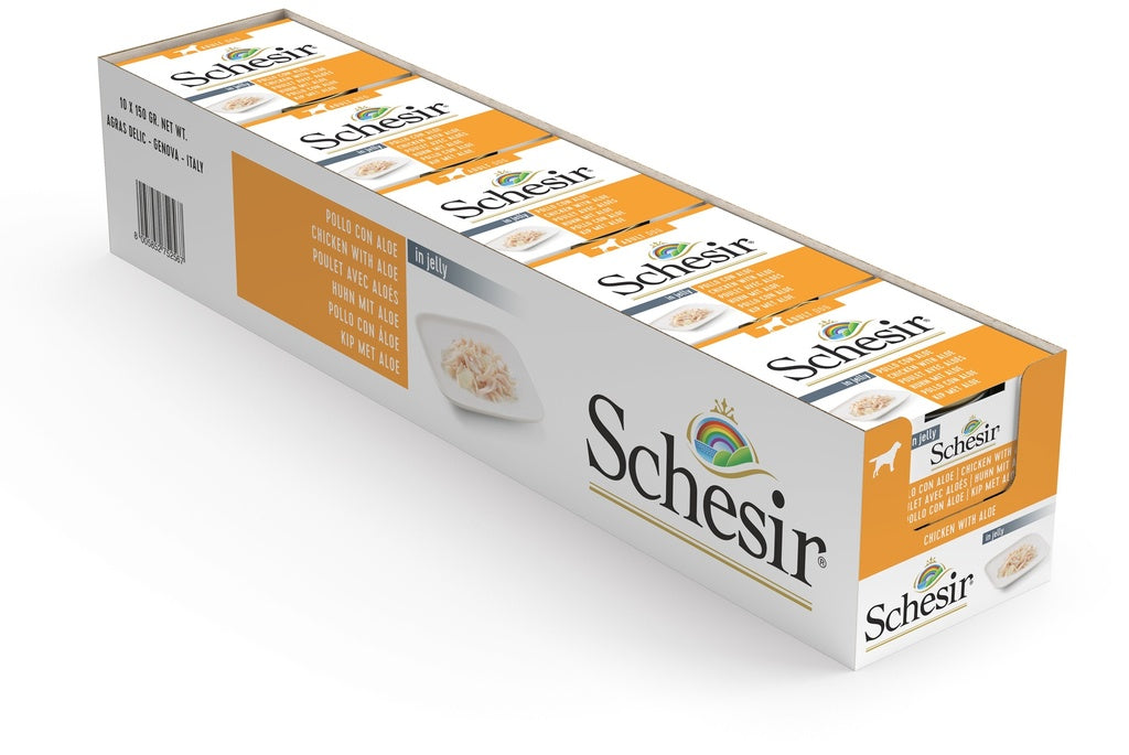 Schesir Dog Wet Food-Chicken Fillets With Aloe 150g
