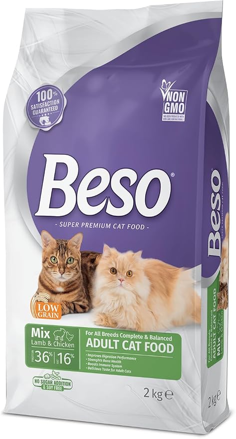 Beso with Meat and Chicken Cat Food, 2 kg