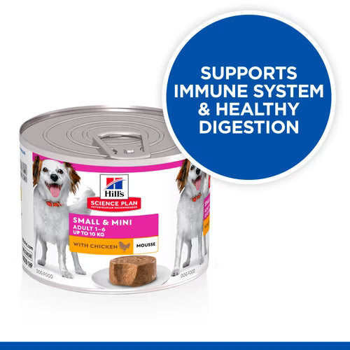 Hill’s Science Plan Small & Mini Adult Wet Dog Food Mousse with Chicken (12x200g)