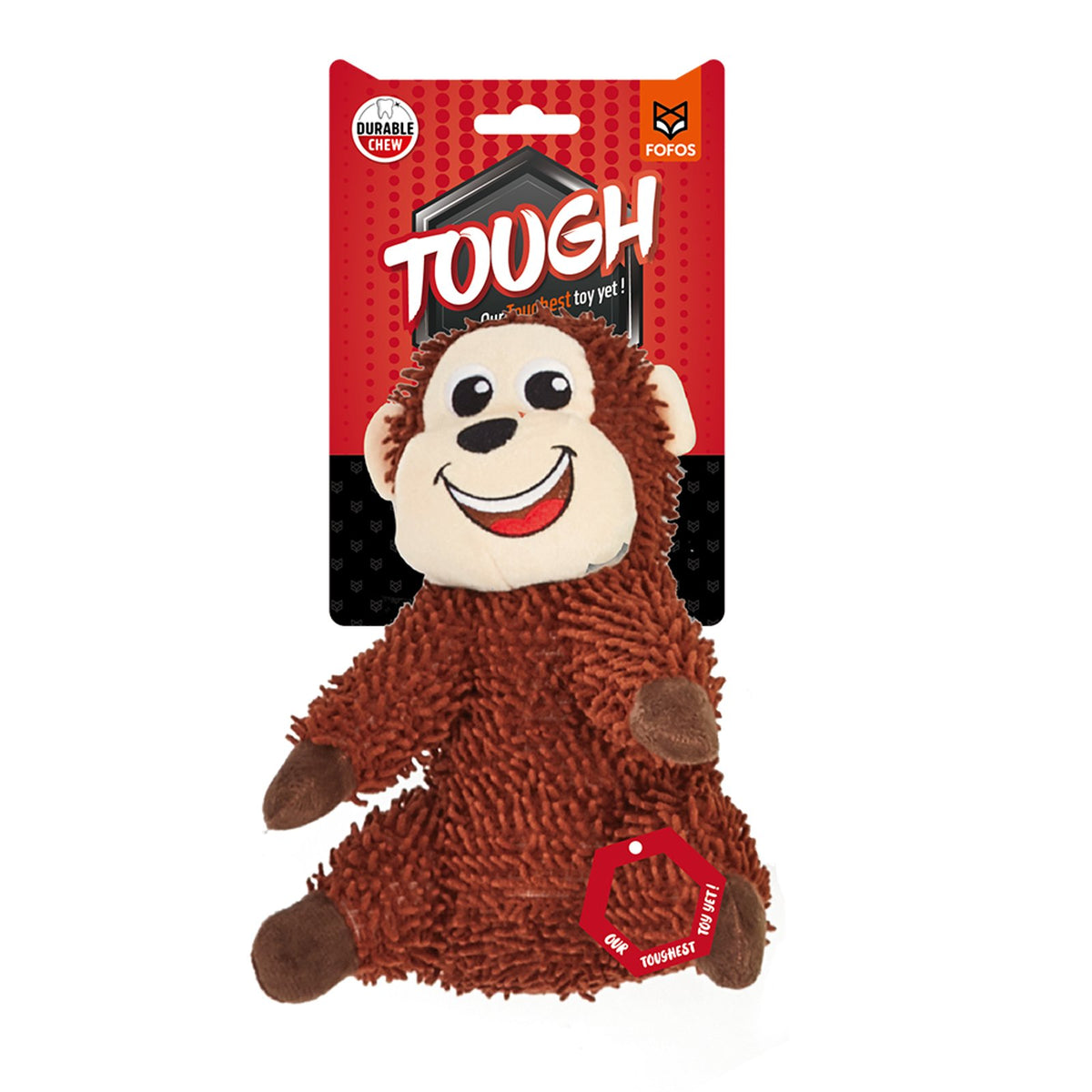 FOFOS Tough Monkey Dog Toy