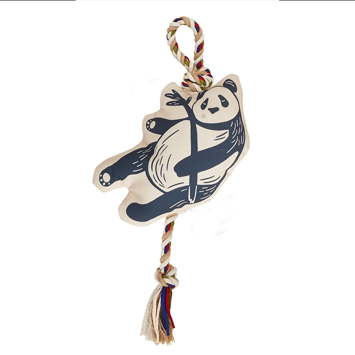 FOFOS Panda Flossy Rope Dog Toy