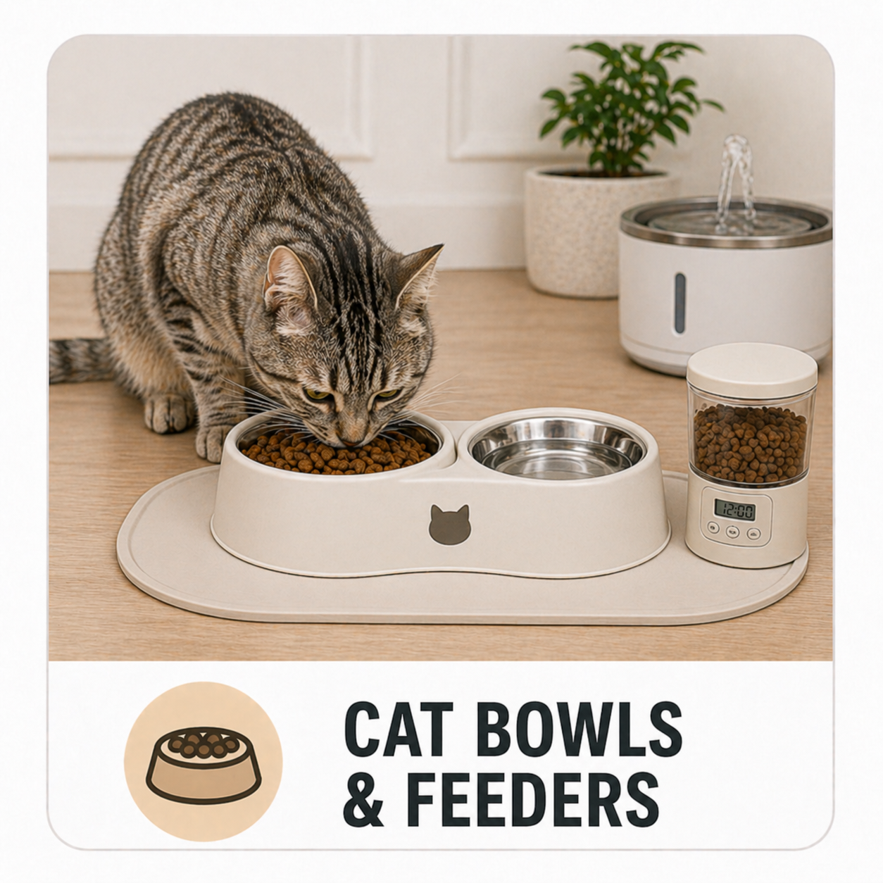 Cat Bowls & Feeders