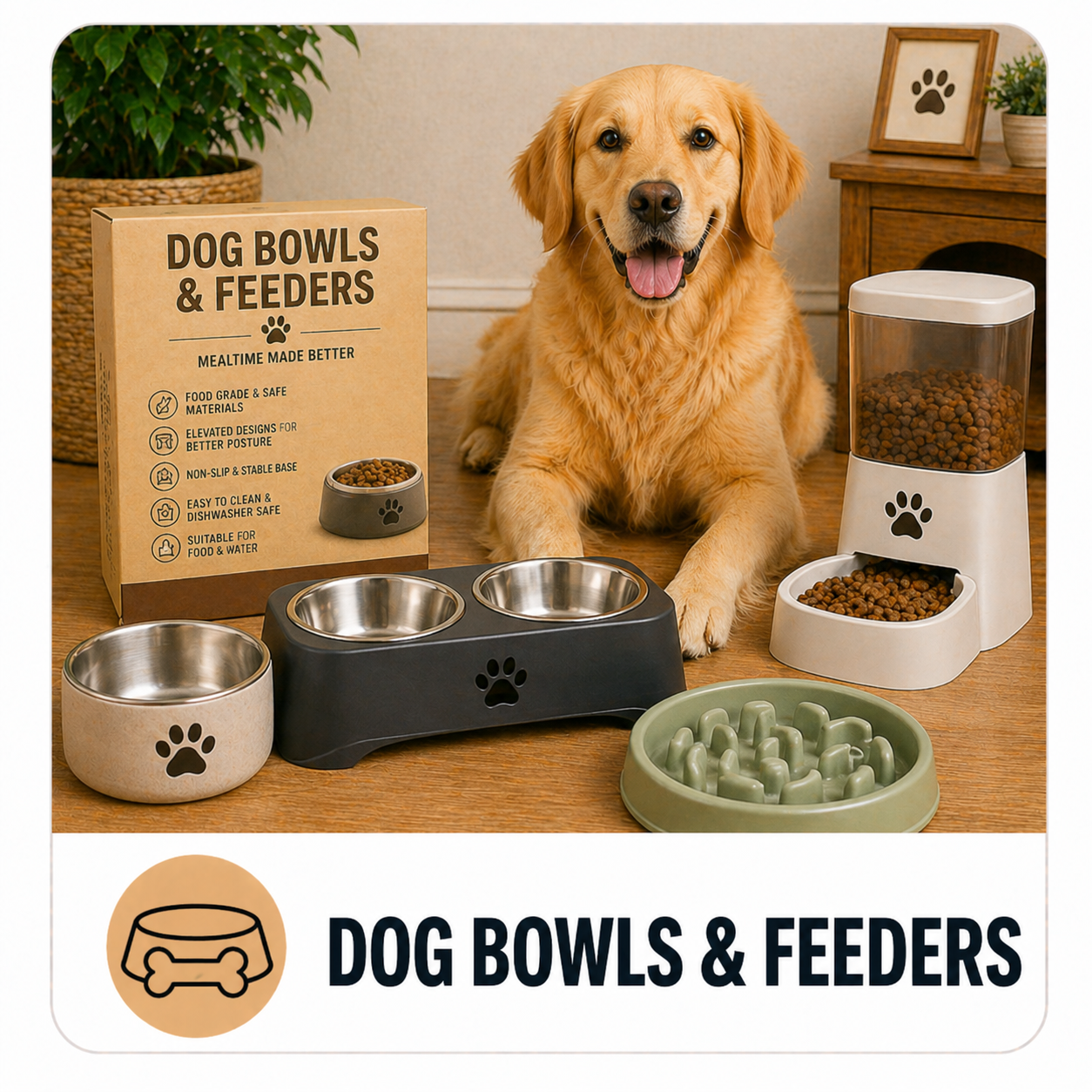 Dog Bowls & Feeders