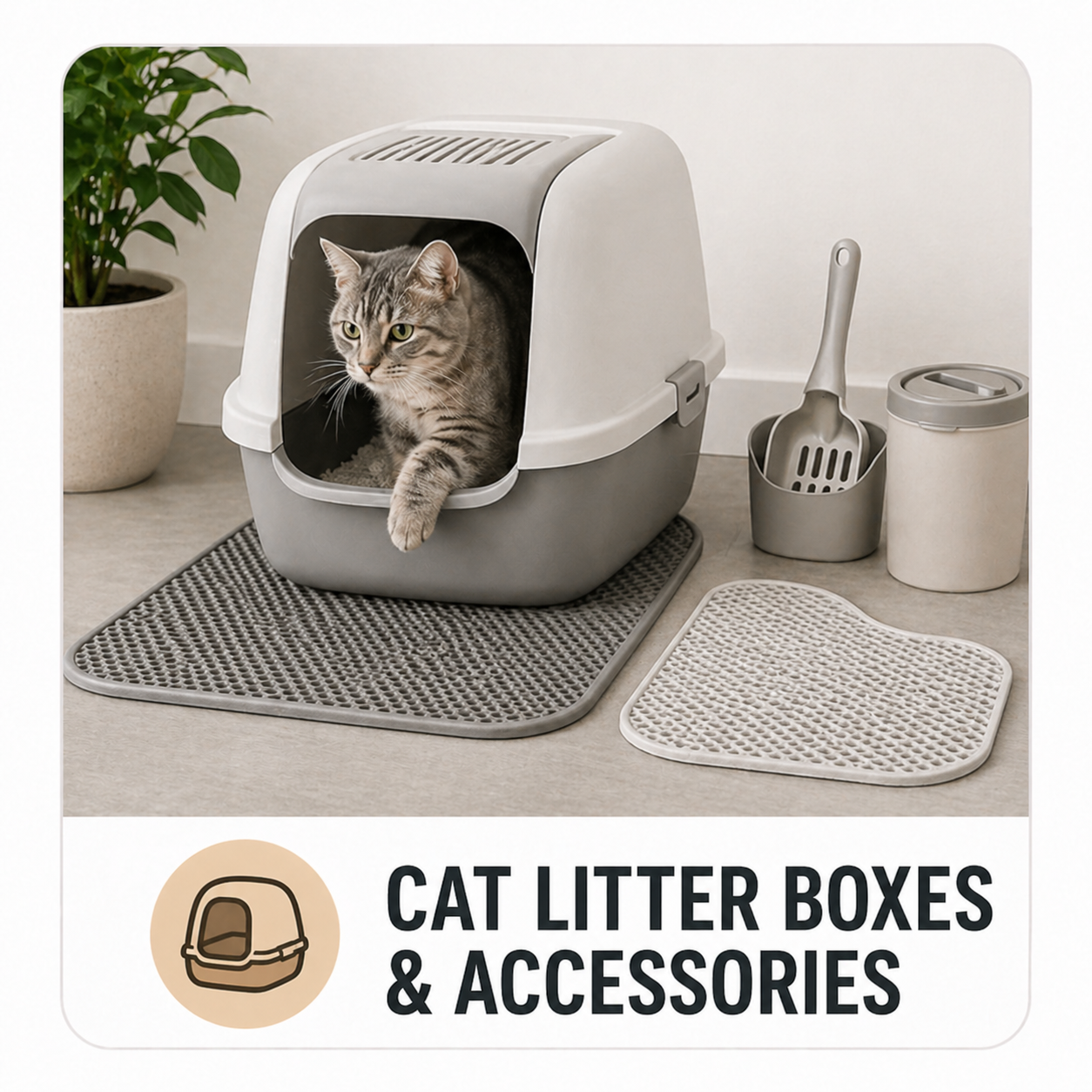 Cat Litter Boxes & Accessories