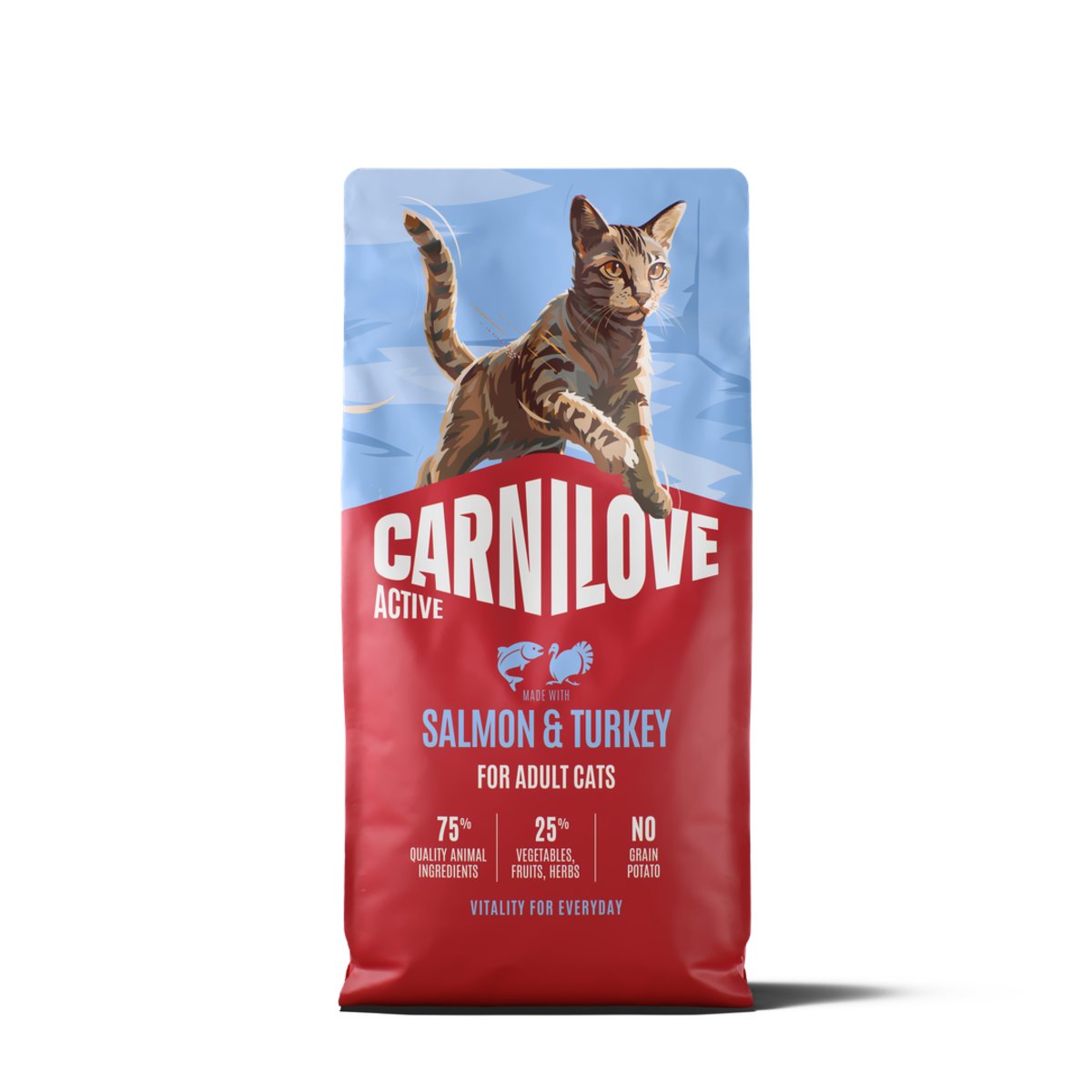 Carnilove Active Salmon & Turkey for Adult All Breeds Dry Cat Food 2kg