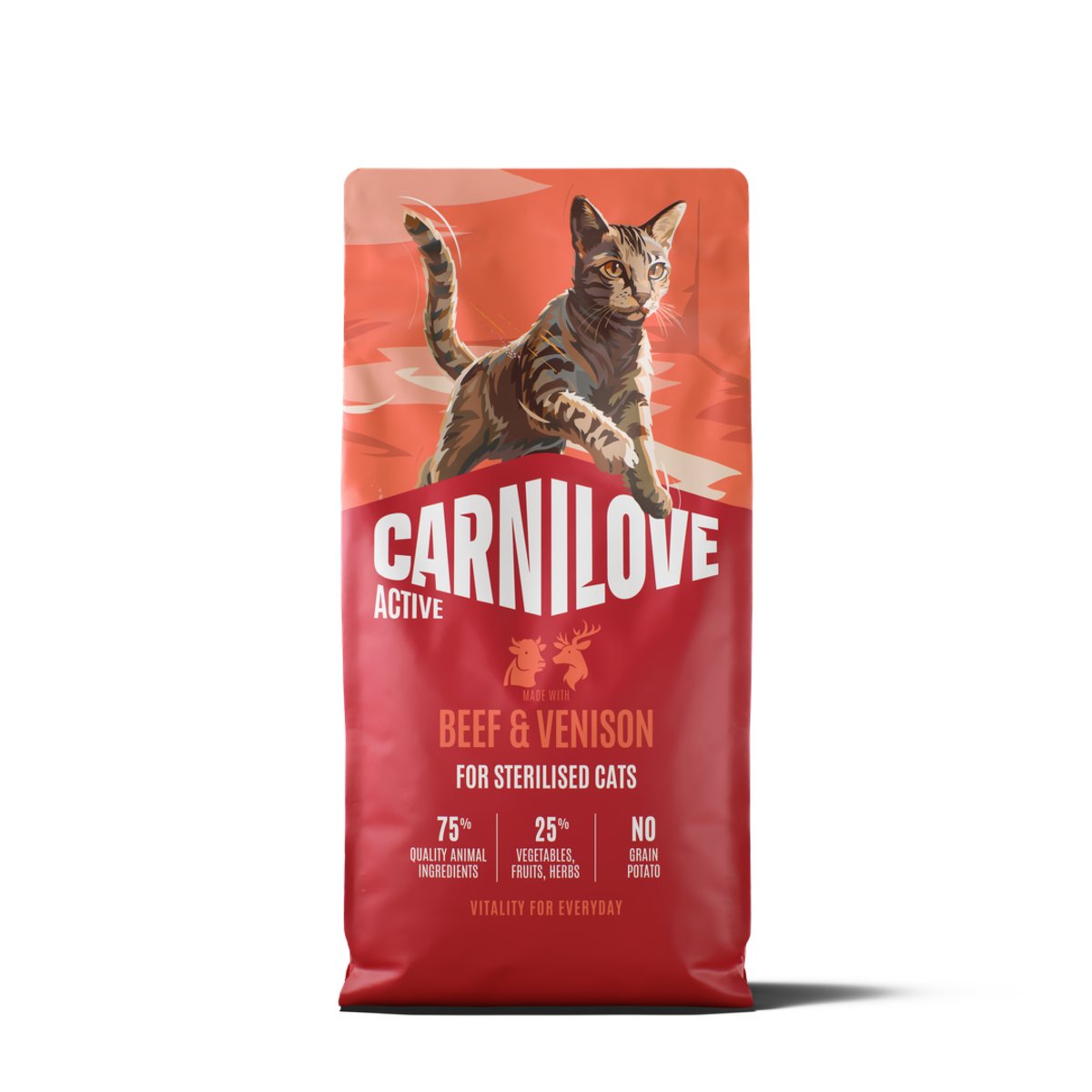 Carnilove Active Beef & Venison for Sterilised Adult All Breeds Dry Cat Food 2kg