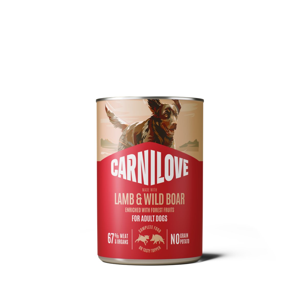 Carnilove Lamb & Wild Boar Pate Can Wet Dog Food 400g