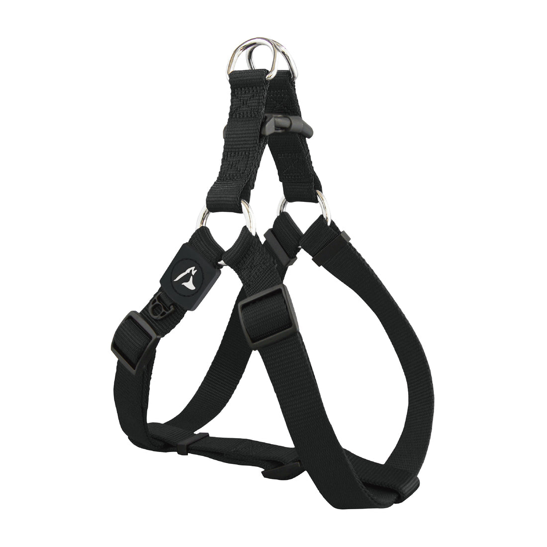 Step-In Dog Harness – Adjustable No-Pull Nylon Pet Harness for Daily Walks - 2.0 x 53-77cm [Color - Black, Size - M]