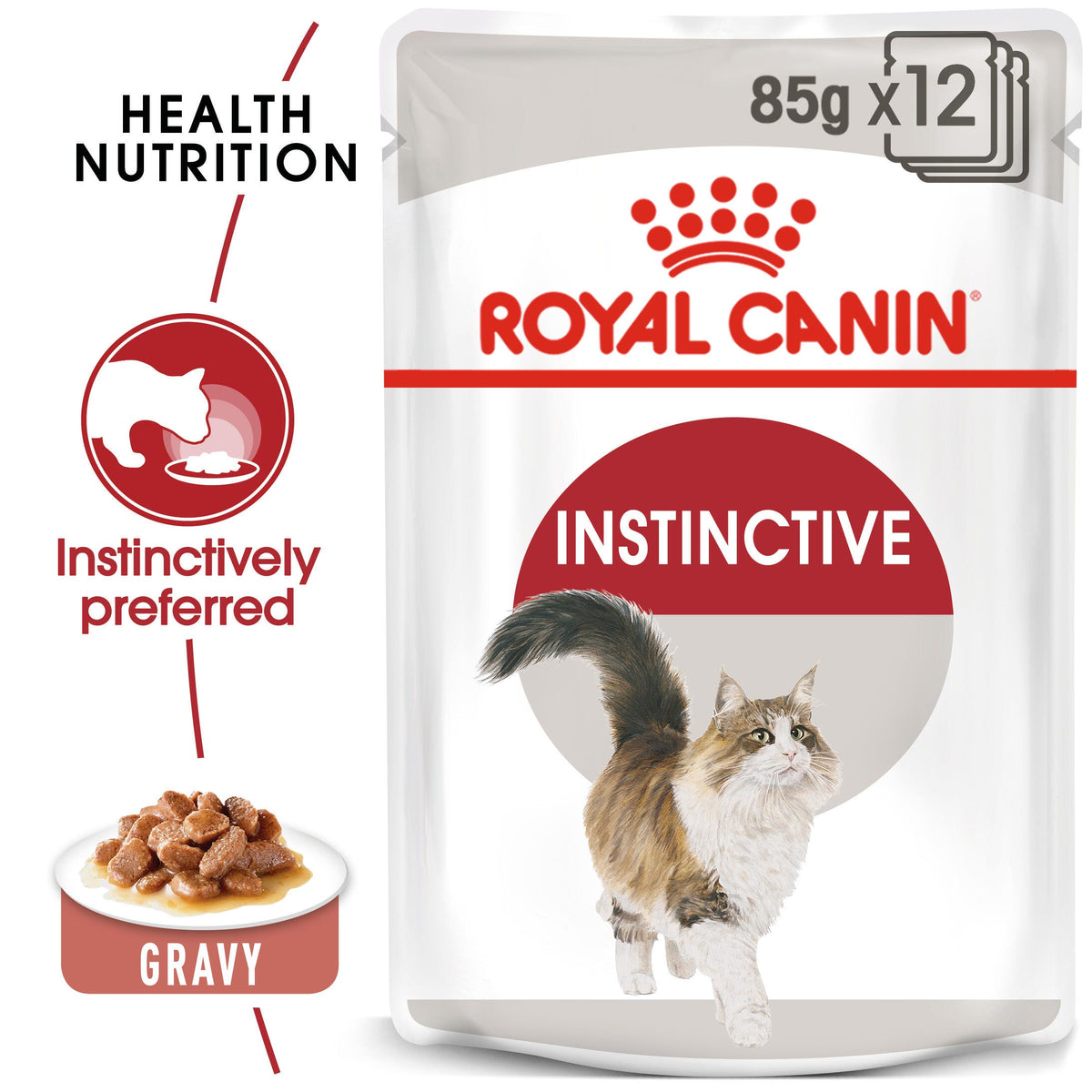 Royal Canin Instinctive Gravy Wet Cat Food - 6 x 85g