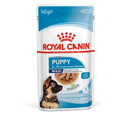 Royal Canin Maxi Puppy in Gravy Wet Dog Food - 1 x 140g