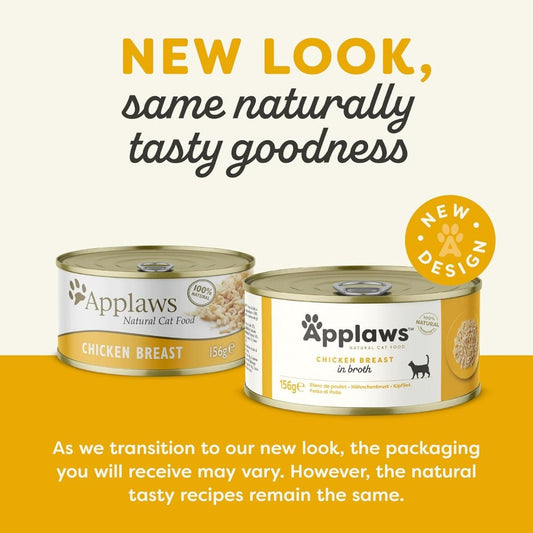 Applaws Chicken Breast in Broth Wet Cat Food Tin 156g