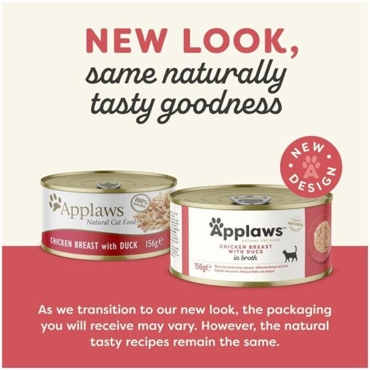 Applaws Chicken with Duck Adult Wet Cat Food 156g Tin