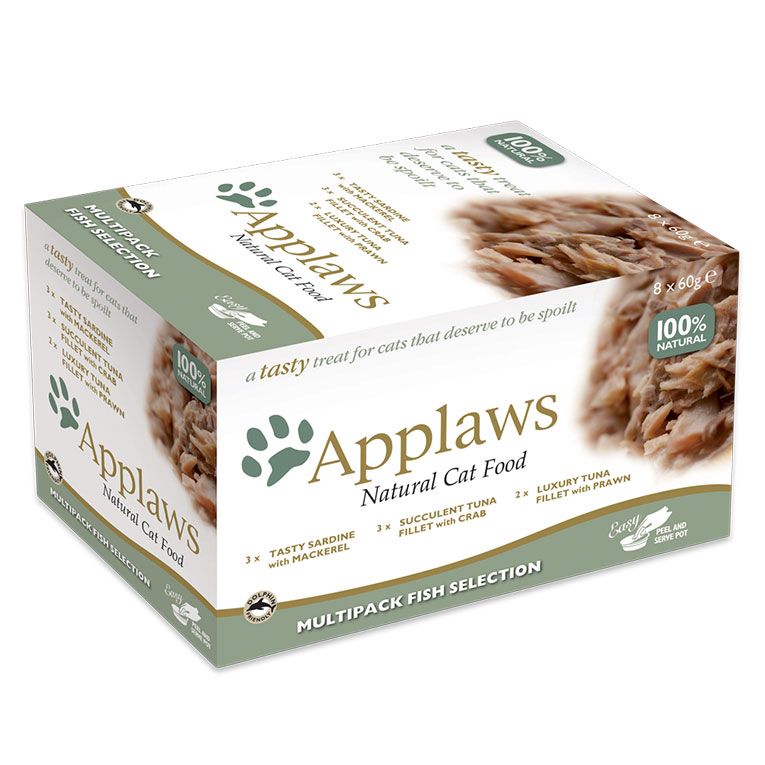 Applaws Fish Selection in Broth Adult Wet Cat Food 8 x 60g Pots
