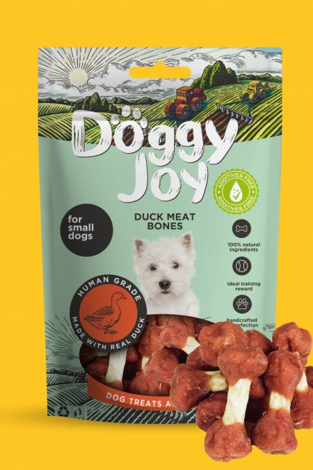 Doggy Joy Duck Meat Bones Dog Treats 55g