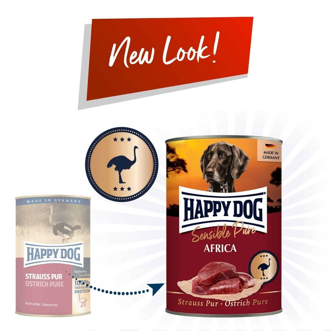 Happy Dog Sensible Pure Africa - Ostrich 400g