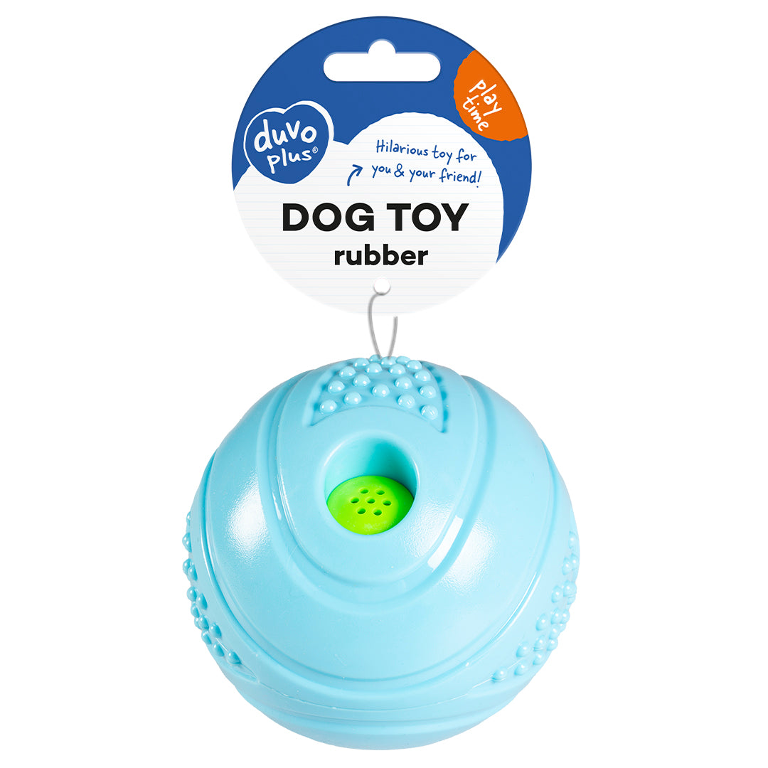Duvo+ Dog Toy Rubber Giggle Bulby Ball, 12,8x12,8x12,8cm | blue