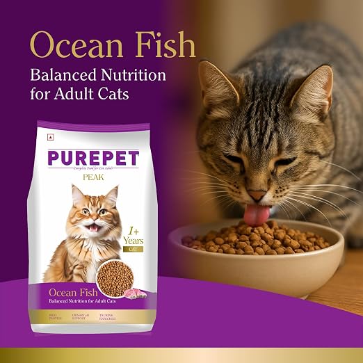 PurePet Peak Dry Cat Food Ocean Fish 1.2 Kg