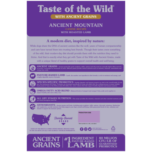 Taste of the Wild Ancient Mountain Canine Recipe