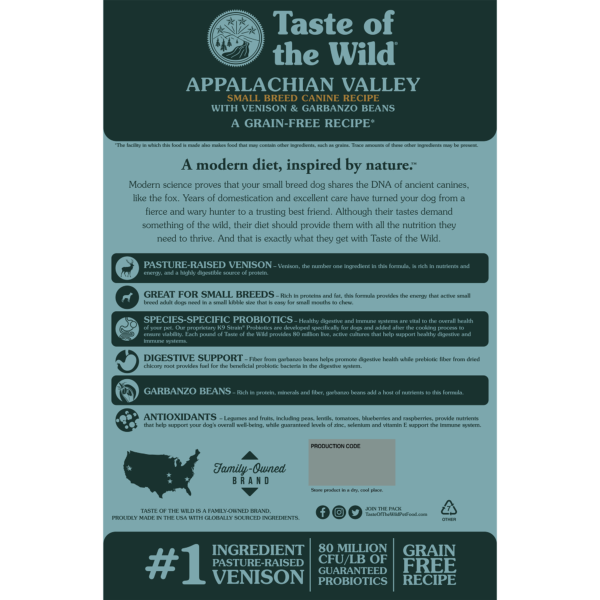 Taste of the Wild Appalachian Valley small breed Canine