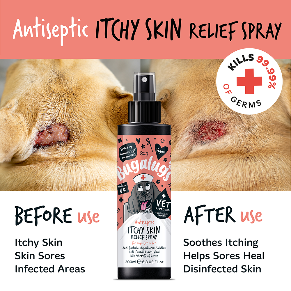 Bugalugs Antiseptic Itchy Skin Spray 200ml (6.8 Fl Oz)