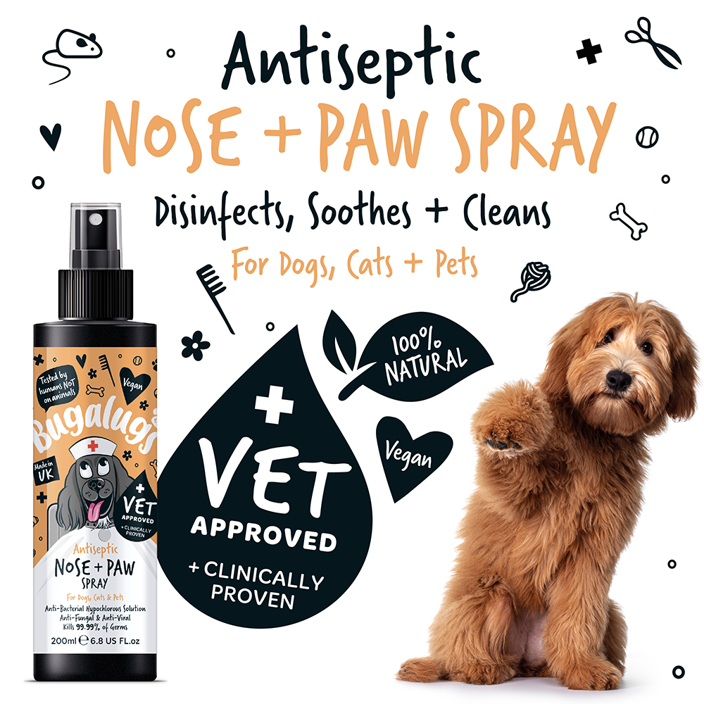 Bugalugs Antiseptic Paw & Nose Spray 200ml (6.8 Fl Oz)