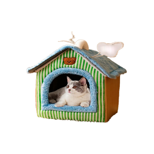 Cat House Bed (M: 40x35x38 CM - L: 45x40x45 CM)