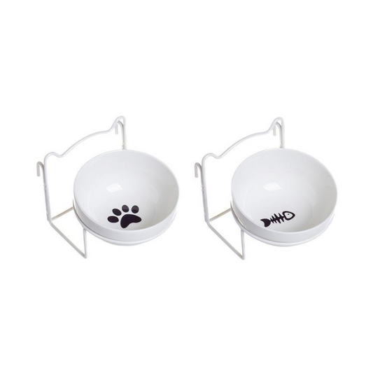 Ceramic Food Bowl With Hanger (2Pcs Set)