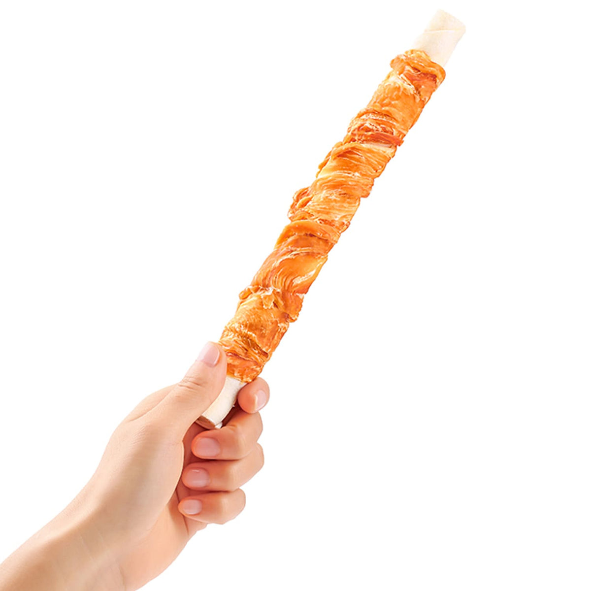 Wanpy Chewy 10" Chicken Jerky & Rawhide Twists 70g