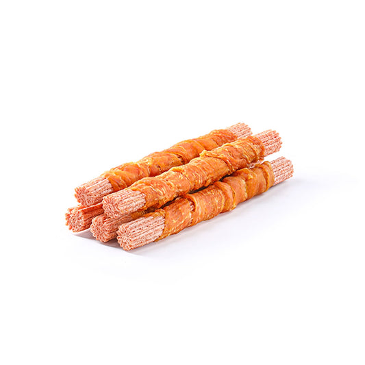 Wanpy Chewy 10" Chicken & Puff Sticks Twists 70g