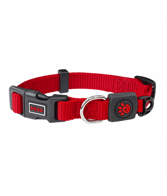 DOCO Signature Nylon Collar - 1.5 x 27-37cm [Color - Maroon, Size - S]